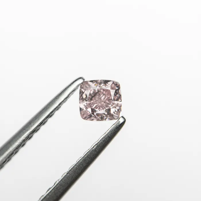 030ct 344x336x263mm GIA SI1 Fancy Pink Cushion Brilliant 2410301 Misfit Diamonds Earrings