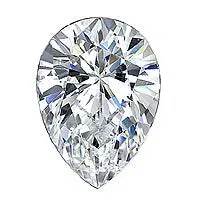 101 Carat Pear Lab Grown Diamond GemFind Earrings