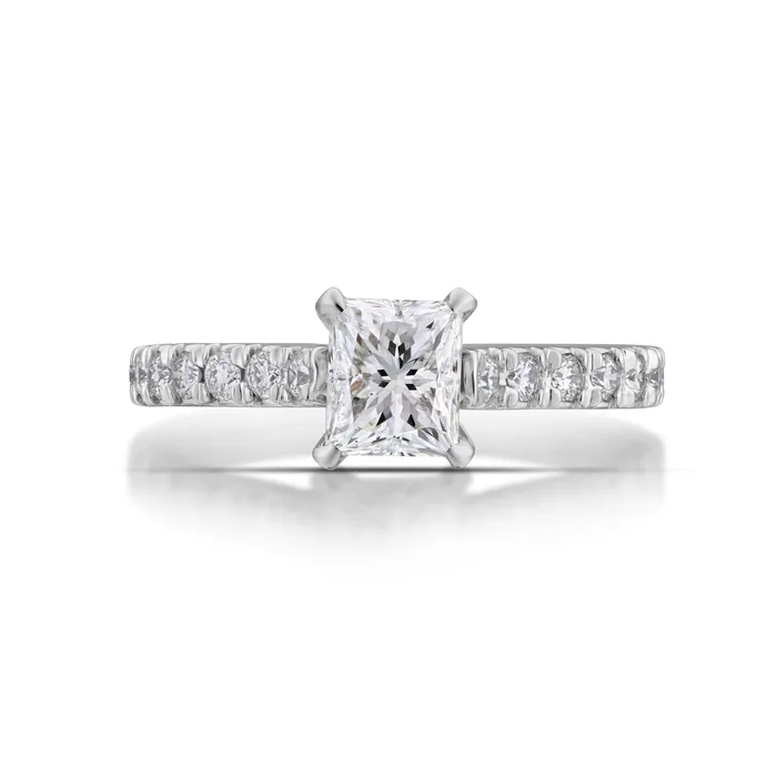 105 Carat Princess Cut Diamond Ring Stephen Silver Fine Jewelry Rings