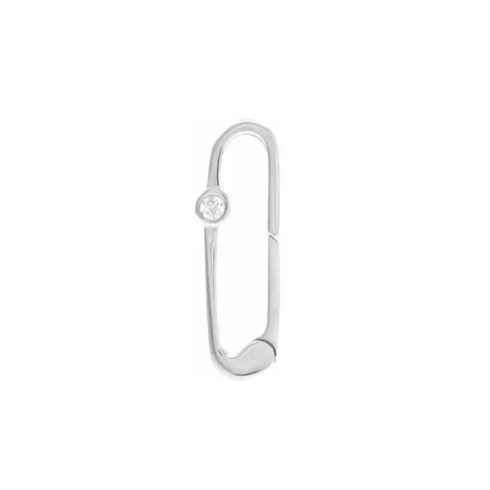 14 Karat White Gold Large Diamond Paperclip Enhancer RACHEL LYNN CHICAGO Rings 14 Karat White Gold Large Diamond Paperclip Enhancer RACHEL LYNN CHICAGO Rings