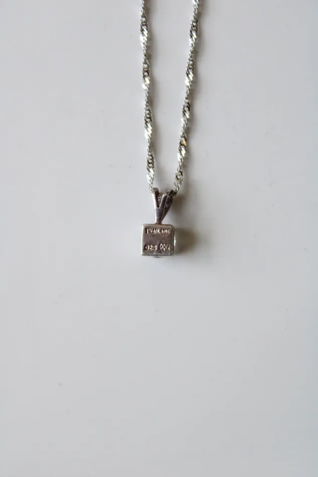 14KT Italy Milor White Gold Twist Chain Necklace Jubilee Thrift Necklaces