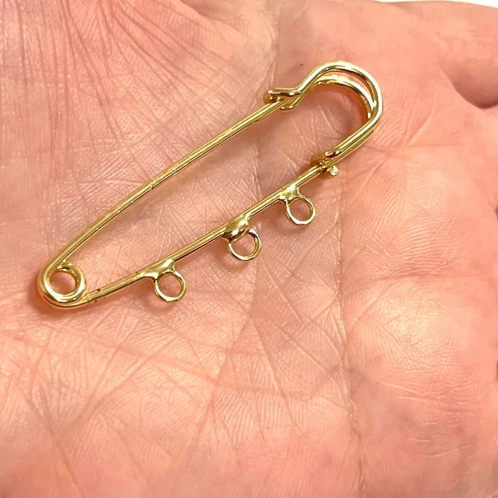 24Kt Gold Plated Kilt Pins Gold Brooch Pins Peppy Beads PreStyled Sets