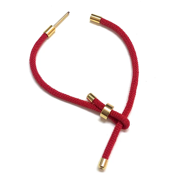 24Kt Gold Plated Royal Blue Cord Bracelet Blank With Screw Clasp Peppy Beads Bracelets