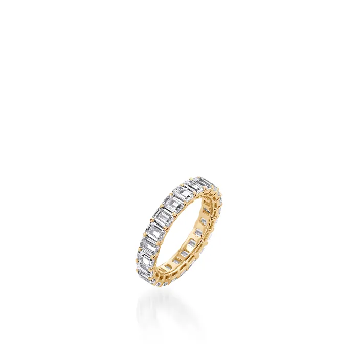 45Carat EmeraldCut Natural Diamond Eternity Band Jewelers Mutual Rings