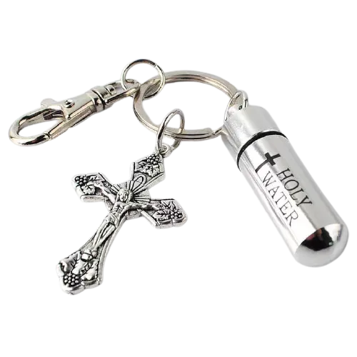 5x Holy Water Of Jordan River Keychain Angelicprayer Necklaces