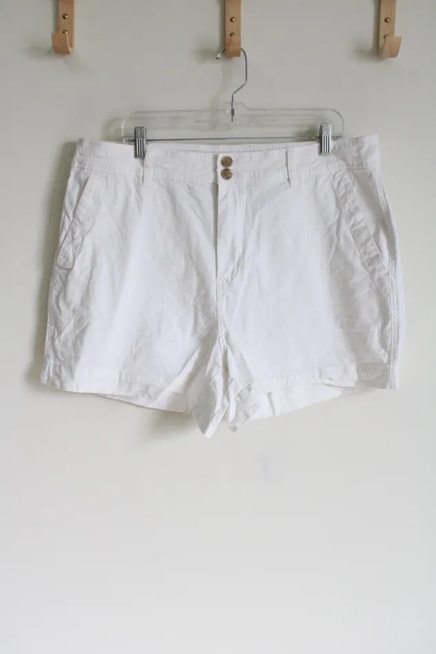 A New Day Rings A New Day White High Waist White Stretch Shorts 17