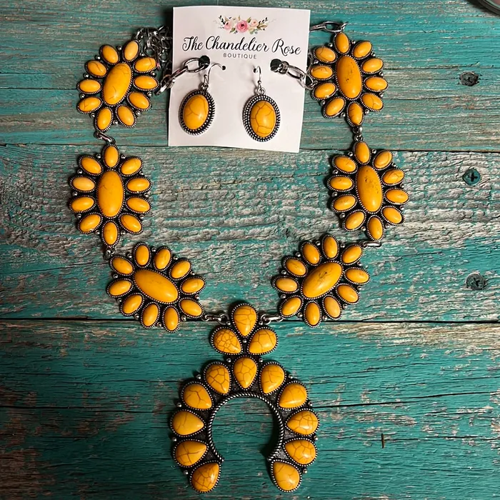 ACE WHOLESALE Necklaces SHES GONE COUNTRY NECKLACE MUSTARD