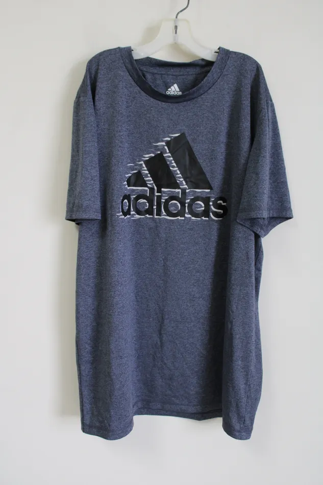 Adidas Adidas Blue Logo Shirt Youth XL 1820 Rings