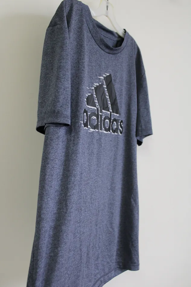 Adidas Adidas Blue Logo Shirt Youth XL 1820 Rings