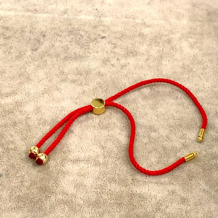 Adjustable Rope Slider Bracelet Blanks Coral RedGold Adjustable Bracelet Blanks Peppy Beads Bracelets Adjustable Rope Slider Bracelet Blanks Coral RedGold Adjustable Bracelet Blanks Peppy Beads Bracelets