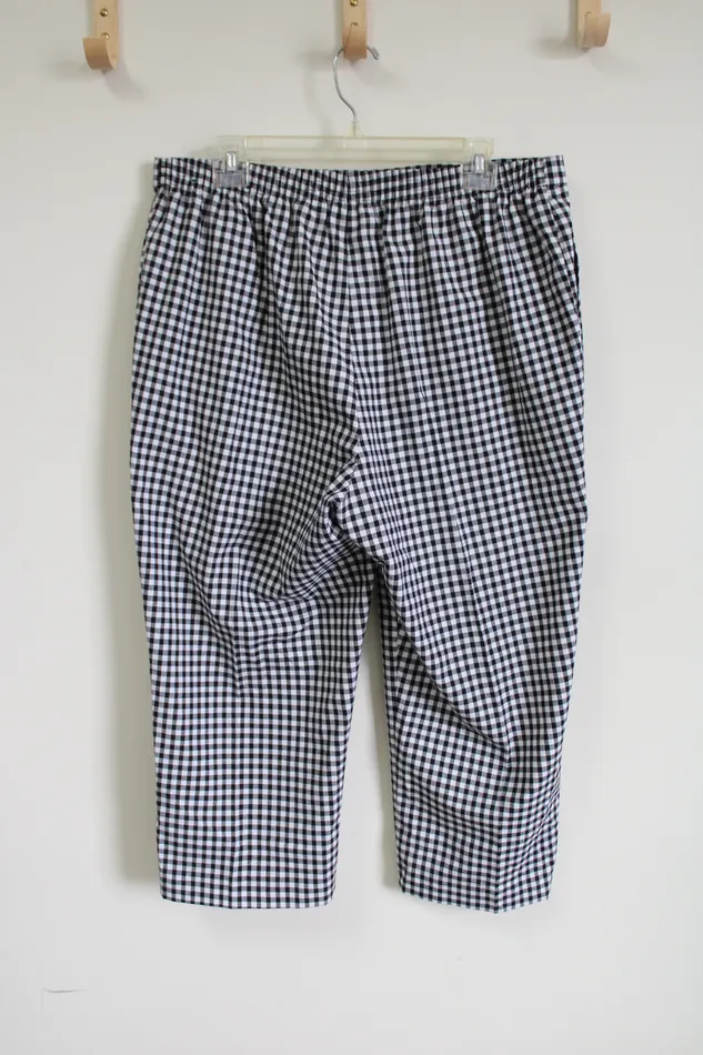 Alfred Dunner Black White Gingham Capri 14 Alfred Dunner Rings