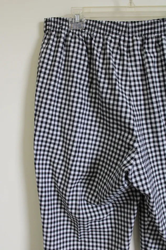 Alfred Dunner Black White Gingham Capri 14 Alfred Dunner Rings