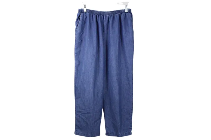 Alfred Dunner Soft Chambray Pants L Alfred Dunner Earrings