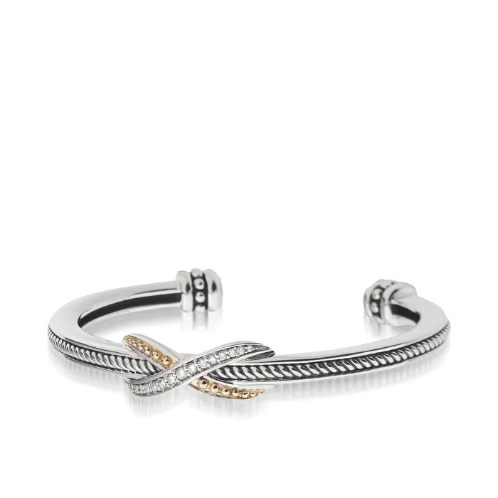 Apollo Curve Cuff Bracelet with Pav Diamonds John Atencio Bracelets