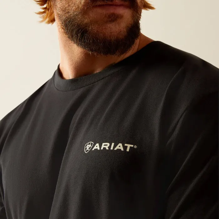 ARIAT MENS SHORT SLEEVE BIG SKY FREEDOM TSHIRT ARIAT MENS CLOTHING Earrings