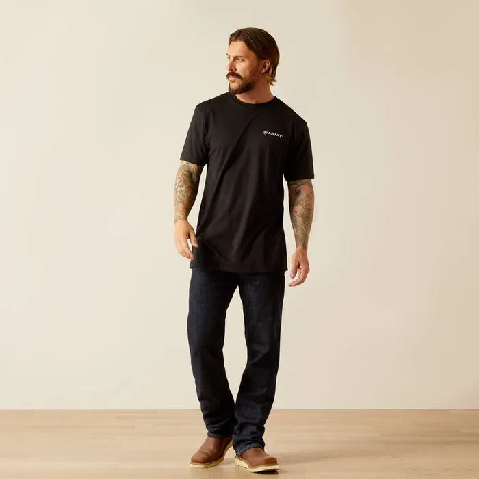 ARIAT MENS SHORT SLEEVE BIG SKY FREEDOM TSHIRT ARIAT MENS CLOTHING Earrings