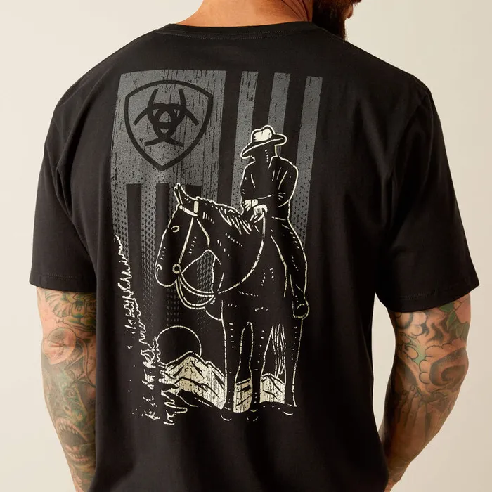 ARIAT MENS SHORT SLEEVE BIG SKY FREEDOM TSHIRT ARIAT MENS CLOTHING Earrings