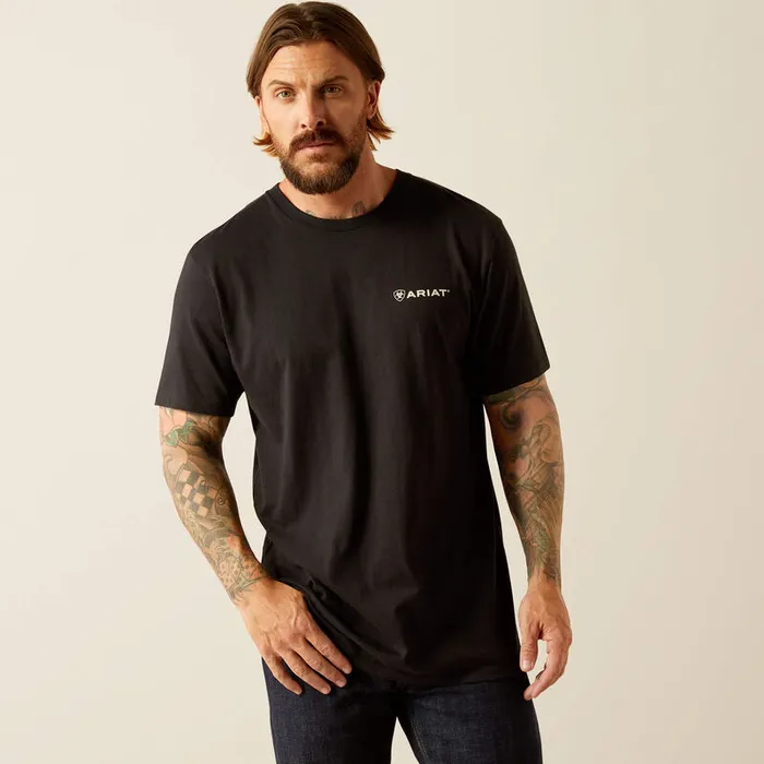 ARIAT MENS SHORT SLEEVE BIG SKY FREEDOM TSHIRT ARIAT MENS CLOTHING Earrings