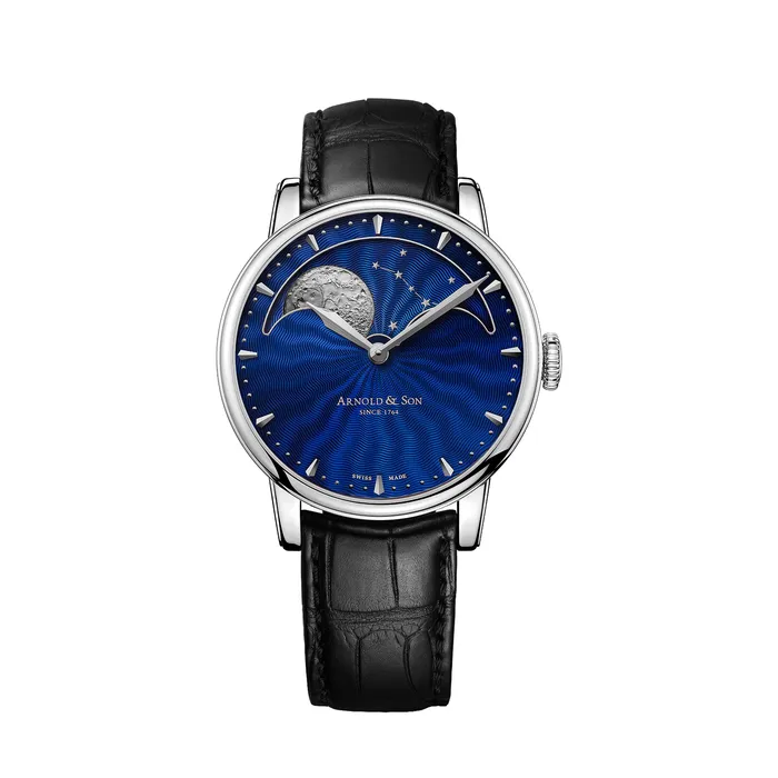 Arnold Son Necklaces Arnold Son Perpetual Moon Steel Watch