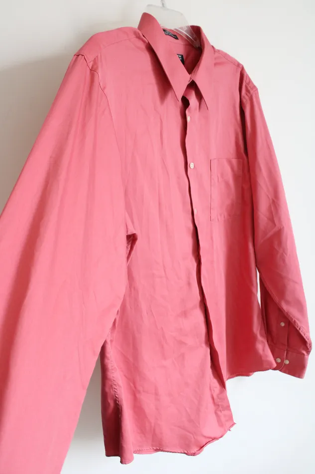 Arrow Fitted Pink Long Sleeved Button Down Shirt XL Arrow Earrings