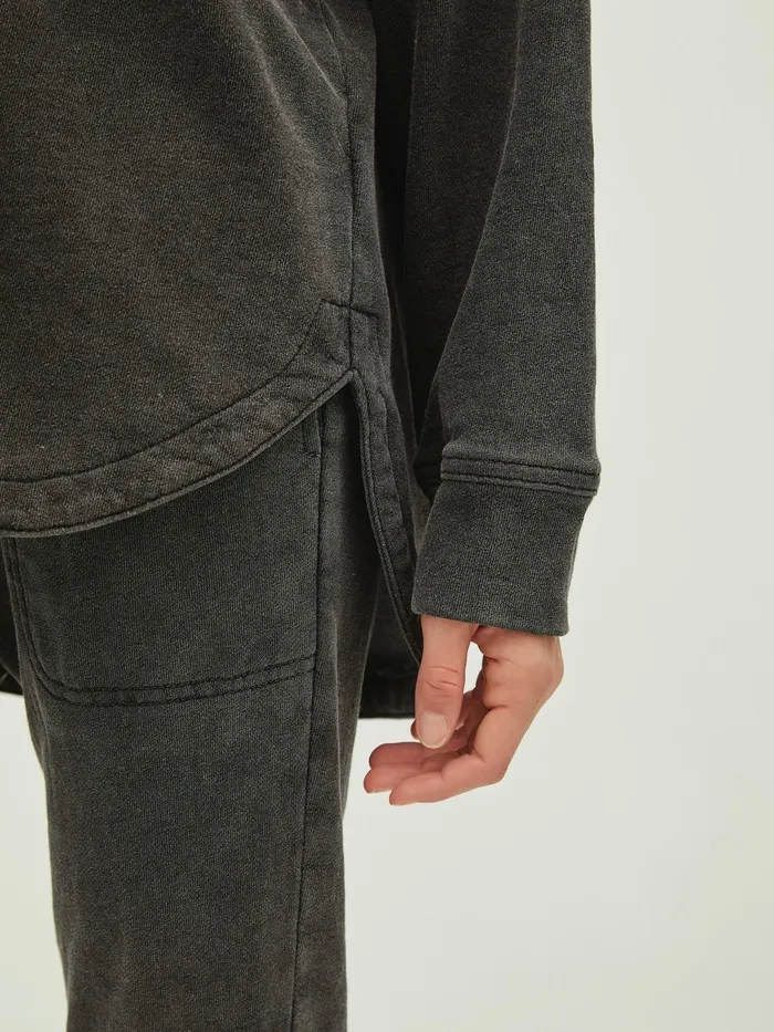 Be Cool Earrings Denim Washed Oversized Shacket