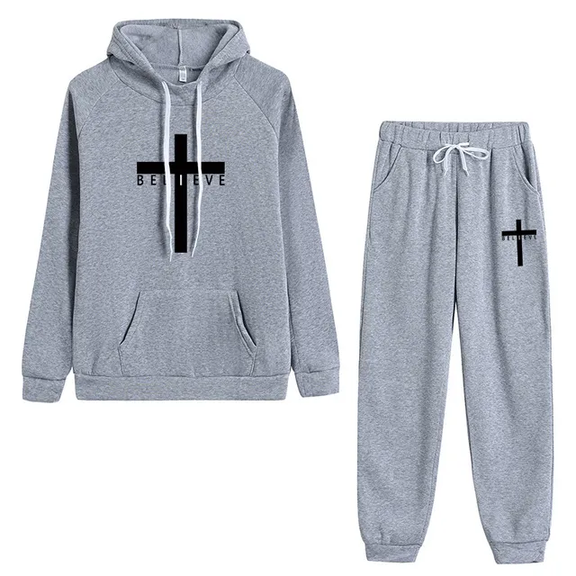 Believe Christian Cross Tracksuit Set Lords Guidance Earrings