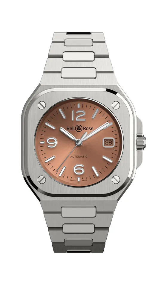 BELL ROSS BELL ROSS BR05AUTOSTEELBRACELETCOPPER BROWN40MM Bracelets