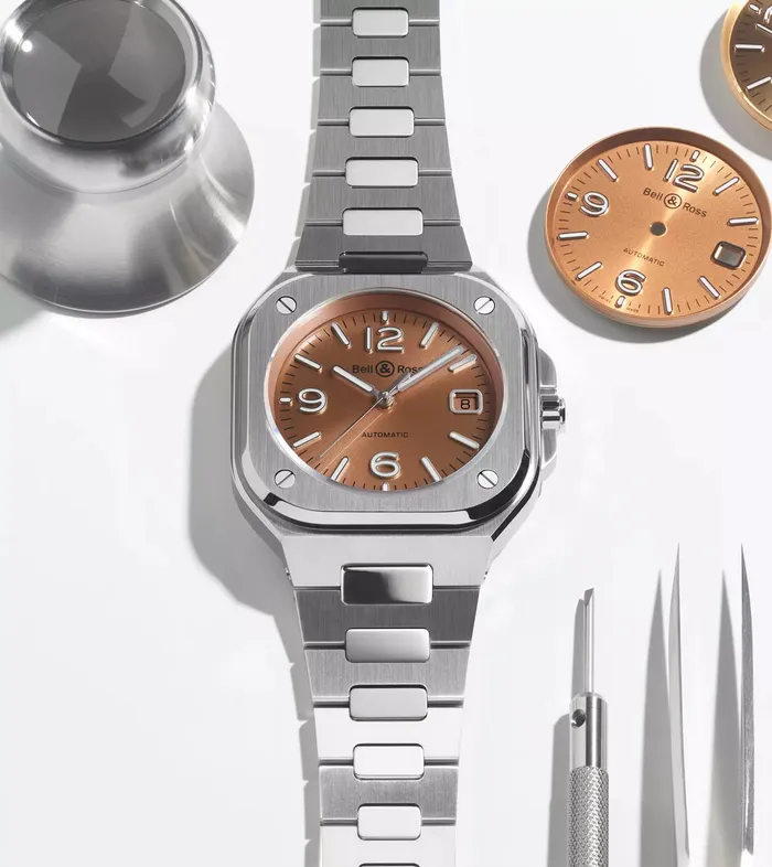 BELL ROSS BELL ROSS BR05AUTOSTEELBRACELETCOPPER BROWN40MM Bracelets