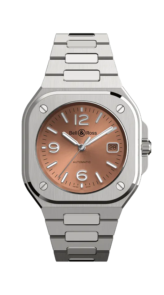BELL ROSS BELL ROSS BR05AUTOSTEELBRACELETCOPPER BROWN40MM Bracelets