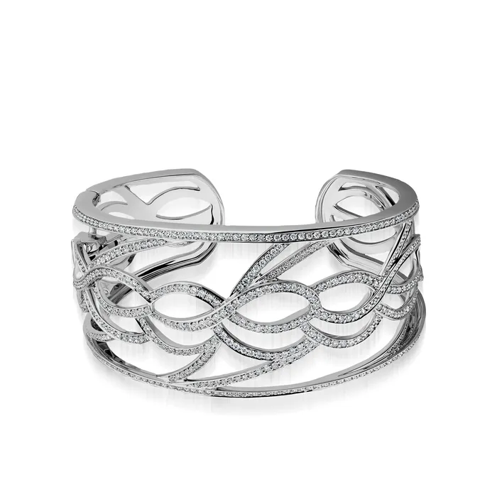 Bellagio Pave Diamond Cuff Bracelet John Atencio Bracelets Bellagio Pave Diamond Cuff Bracelet John Atencio Bracelets