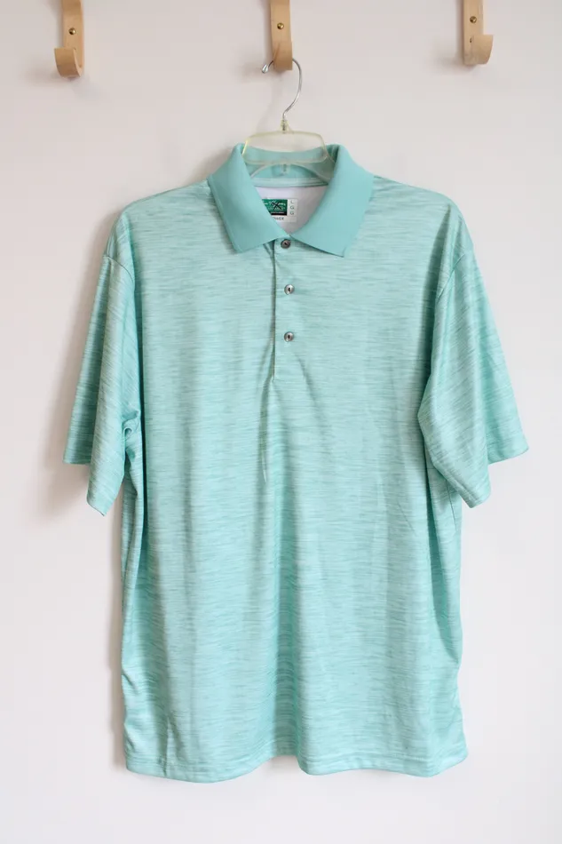 Ben Hogan Earrings Ben Hogan Turquoise Green Polo Shirt L