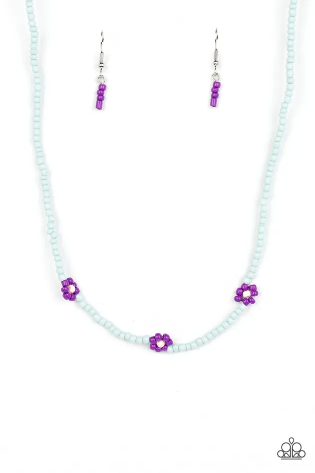 Bewitching Beading Purple Paparazzi Accessories Earrings