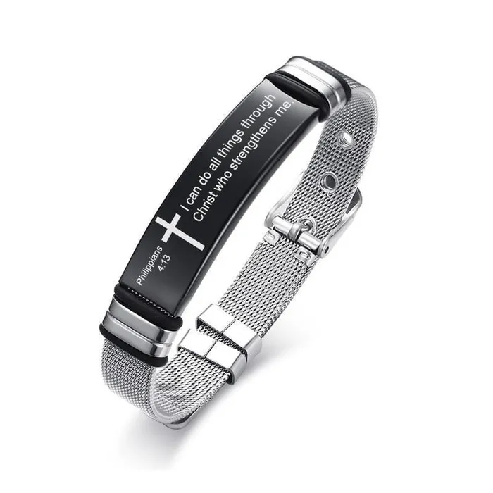 Bible Verse Bracelet br Philippians 413 Lords Guidance Bracelets