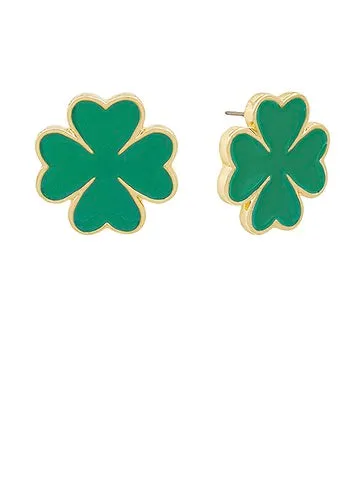 Big Clover Studs Golden Stella Earrings