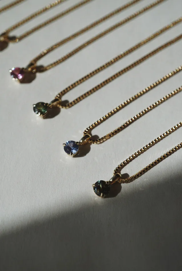 Birthstone Necklace madetoorder Foe Dear Necklaces