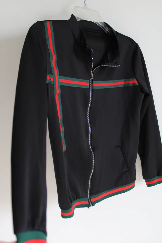 Black Red Green Light Jacket 12 Jubilee Thrift Necklaces