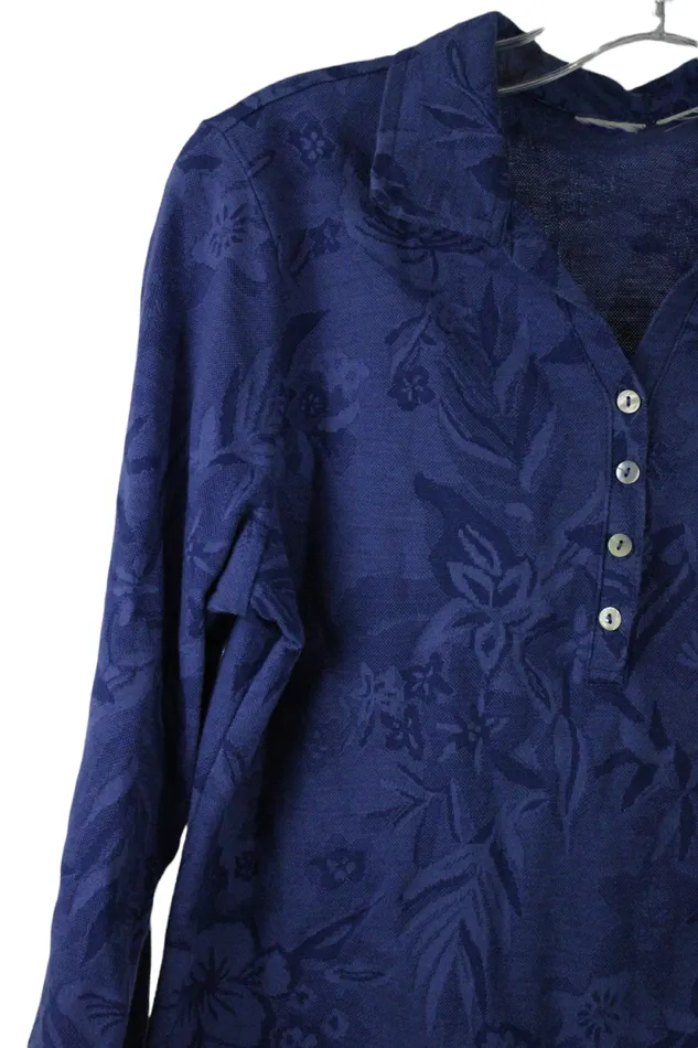 Blue Floral Shirt M Jubilee Thrift Rings
