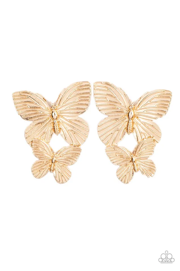 Blushing Butterflies Gold Paparazzi Accessories PreStyled Sets