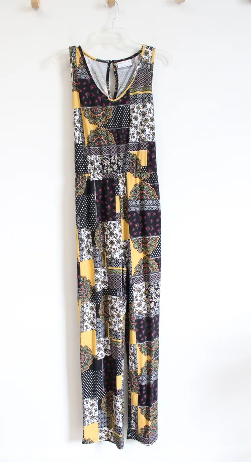 Bobbie Brooks Multicolored Patchwork Sleeveless Dress M Bobbie Brooks Earrings Bobbie Brooks Multicolored Patchwork Sleeveless Dress M Bobbie Brooks Earrings