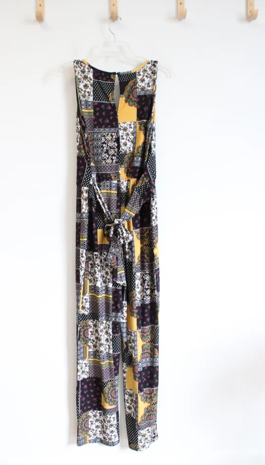 Bobbie Brooks Multicolored Patchwork Sleeveless Dress M Bobbie Brooks Earrings