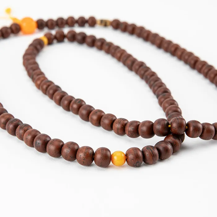 Bodhi Seed Mala Nirvana Mala Earrings