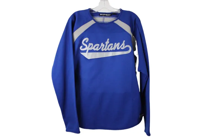 Boombah Rings Boombah Spartans Blue Long Sleeved Shirt XL