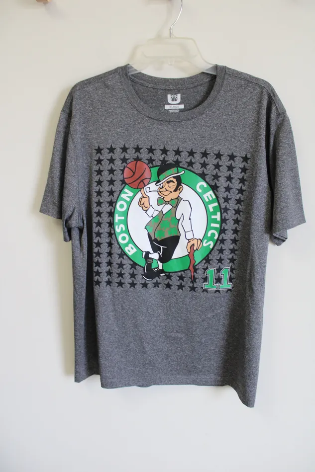 Boston Celtics 11 Irving Shirt XL Jubilee Thrift Earrings