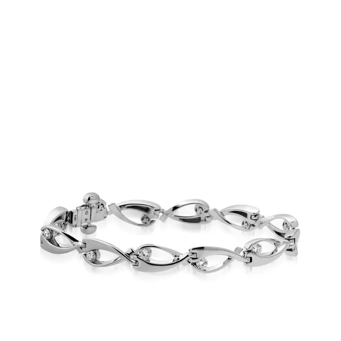Bracelets John Atencio Oyster Diamond Tennis Bracelet
