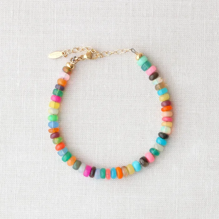 Bracelets Kris Nations MultiColored Opal Beaded Bracelet