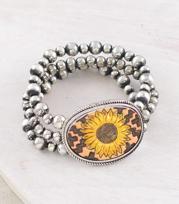 Bracelets SUNFLOWER WESTERN STRETCH BRACELET YKT