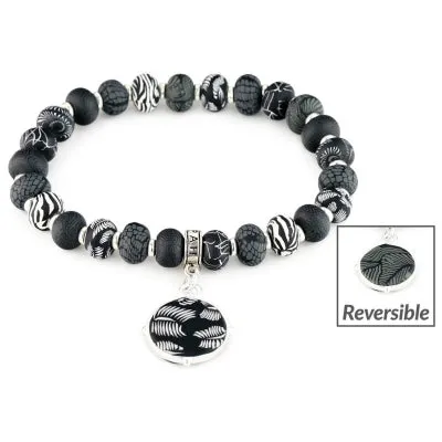 Bracelets Zilzarah Midnight Palm Stretch Coin Bracelet JILZARAHJCC