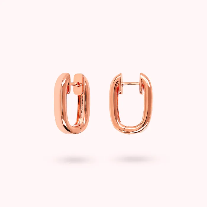 Bronzallure Earrings Orecchini a Cerchio Ovali