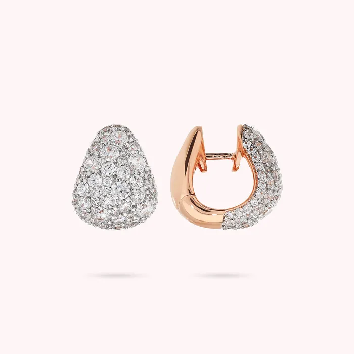 Bronzallure Earrings Orecchini a Goccia in Pav di Cubic Zirconia