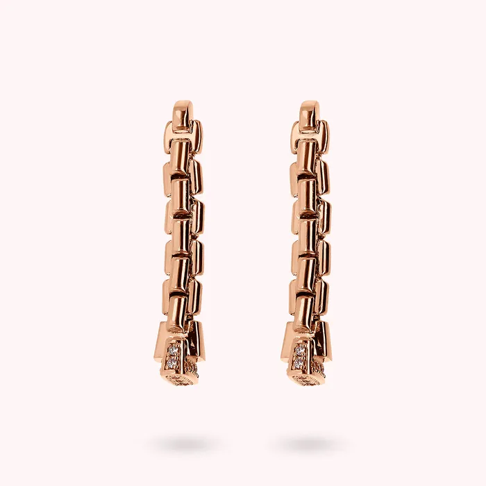 Bronzallure Rings Orecchini Pendenti a Filo Maglia Veneziana con Pav di Cubic Zirconia Bronzallure Rings Orecchini Pendenti a Filo Maglia Veneziana con Pav di Cubic Zirconia